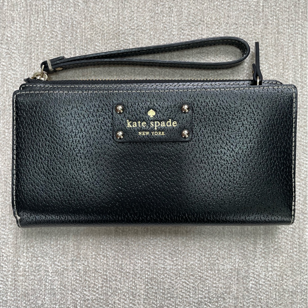 Black leather, Kate Spade wallet